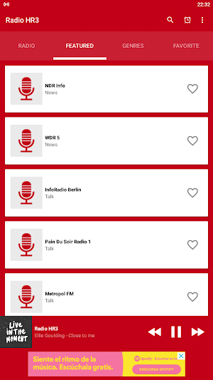 Radio HR3 App Screenshot 1