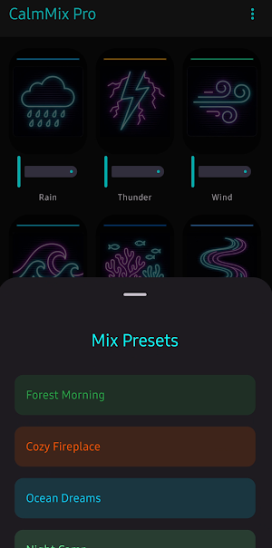CalmMixPro - White Noise Mixer Screenshot 2