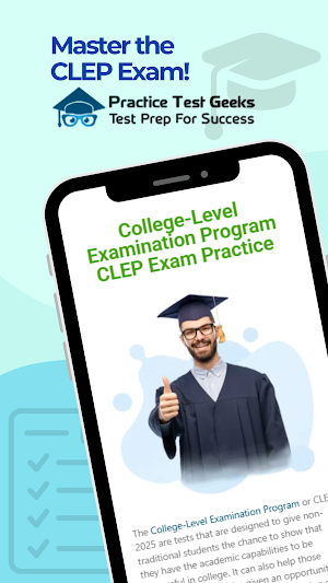 CLEP Practice Test Screenshot 0