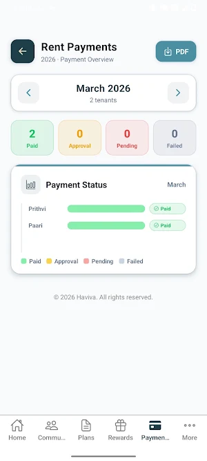 Haviva - Property Management Screenshot 2