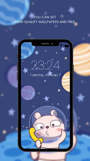 Cute Astronaut Wallpapers HD Screenshot 0