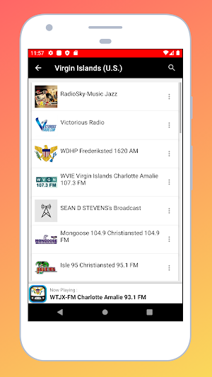 Radio US Virgin Islands FM App Screenshot 1