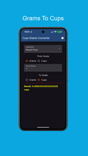 Cups Grams Converter Screenshot 1