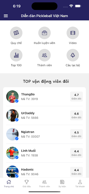 Pickleball Việt Nam Screenshot 0