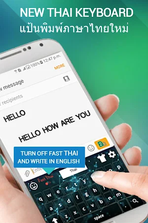 Thai English Keyboard- Thai Typing keyboard Screenshot 3
