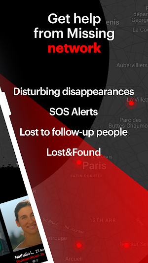 Missing - SOS Alerts 24/7 Screenshot 1