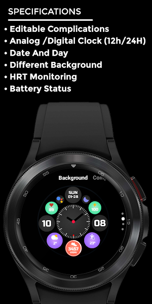Nighty Hybrid 05 - watch face Screenshot 3