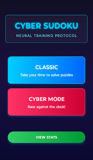 Cyber Sudoku - Classic Puzzle Screenshot 0