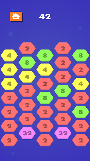 Hex Merge offline game Screenshot 1
