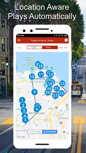 San Francisco California Driving Tour Guide Screenshot 1