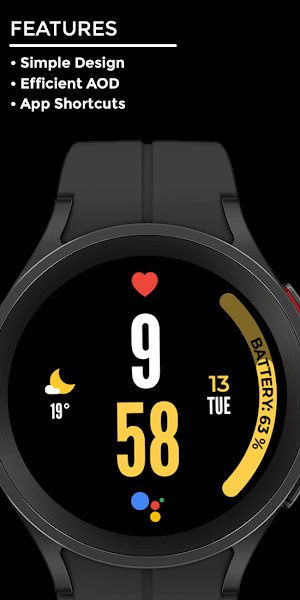 Night 49 - watch face Screenshot 1