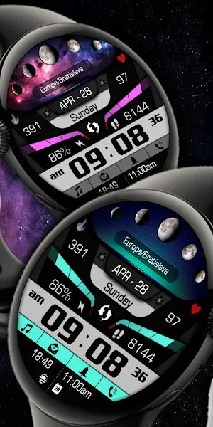 Astronomy Moon Galaxy Watch 73 Screenshot 0