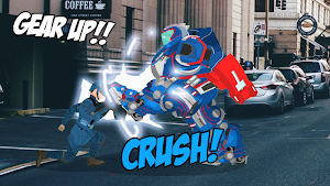 Super Soldier vs Justice Bot Street Brawl Screenshot 2