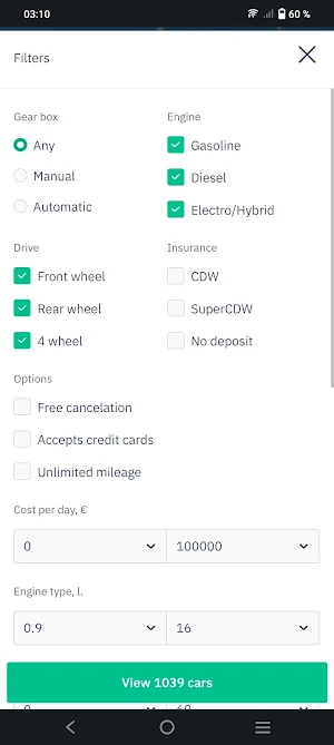 Turkey Rent a car Screenshot 1