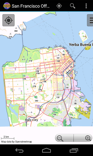 San Francisco Offline City Map Screenshot 0