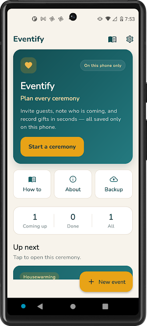 Eventify Screenshot 0