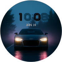 Dynamic Car Lights Watch Face