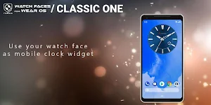 Classic One Wear Watch Face Screenshot 3