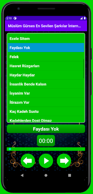 Müslüm Gürses En Sevilen Şarkılar İnternetsiz Screenshot 0