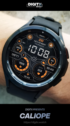 Caliope Digital Watch Face Screenshot 0