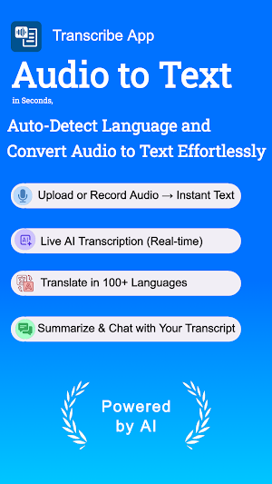 AI Transcript: Audio to Text Screenshot 0