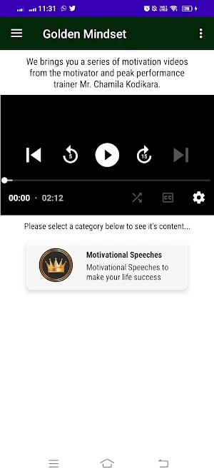 Golden Mindset Screenshot 1