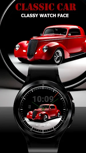 Classic Car - Watch Face Screenshot 0