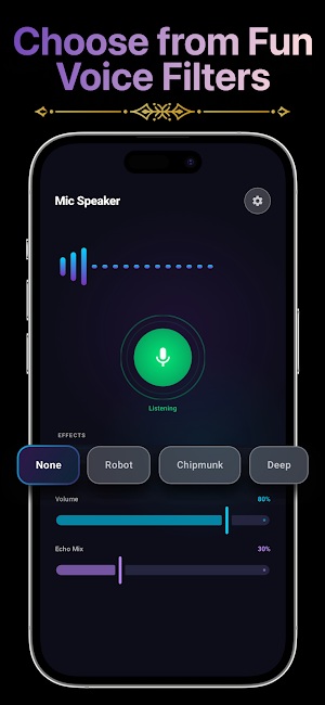 LiveMic: Bluetooth Speaker Mic Screenshot 1