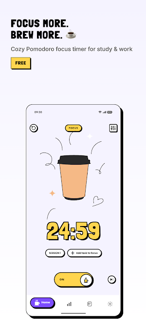 Focus Timer: Pomodoro Dripper Screenshot 1