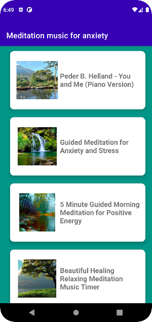 Meditation music for anxiety Screenshot 1