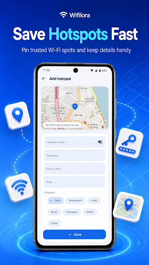 Wifora: WiFi Analyzer & Map Screenshot 3