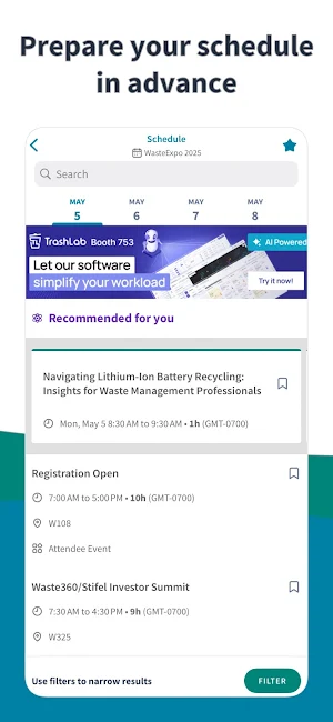 WasteExpo 2025 Screenshot 2