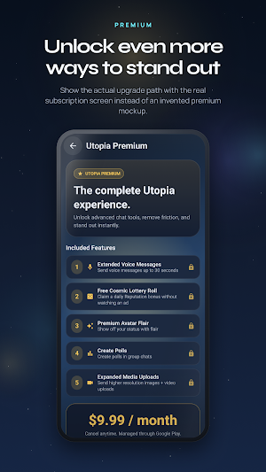 Utopia Chats: Group Chat & DM Screenshot 1