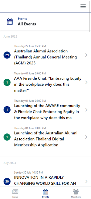 Aust Alumni Thailand - CONNECT Screenshot 3