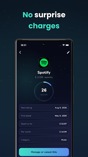 Ditchr: Subscription Manager Screenshot 1