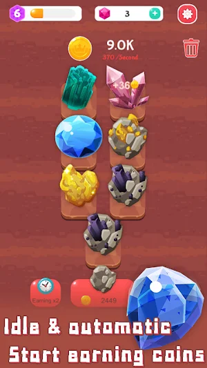 Merge Jewel - Idle & Merge Jewel Empire Screenshot 1