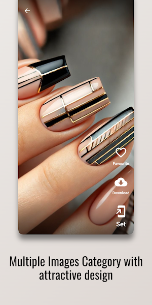 Geometric Chic Nail Art Design Screenshot 1