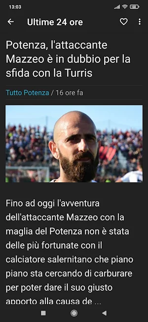 Potenza notizie Screenshot 3