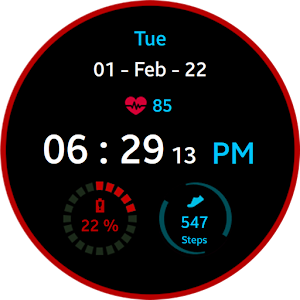 Blue Ring Watch Face Screenshot 2