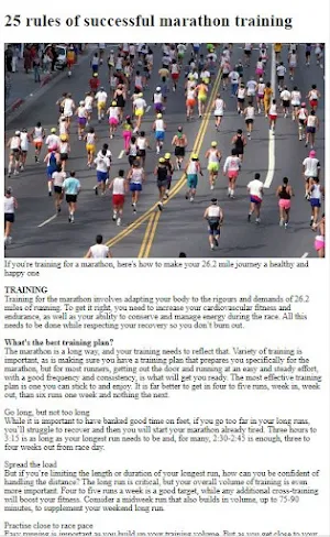 How to Do Marathon Training Screenshot 1