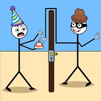 Stickman Thief Puzzle Game 3D