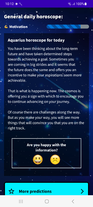 Daily Horoscope Aquarius 2023 Screenshot 3