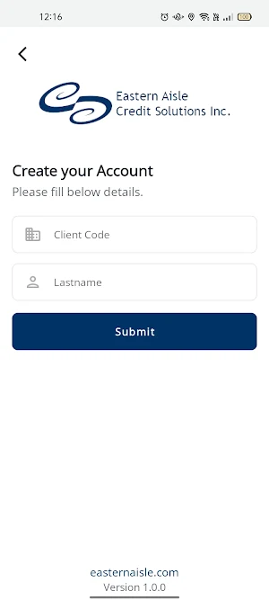 EACSI Client App Screenshot 2