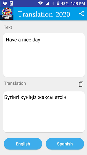 Kazakh - English Translator 2021 Screenshot 1