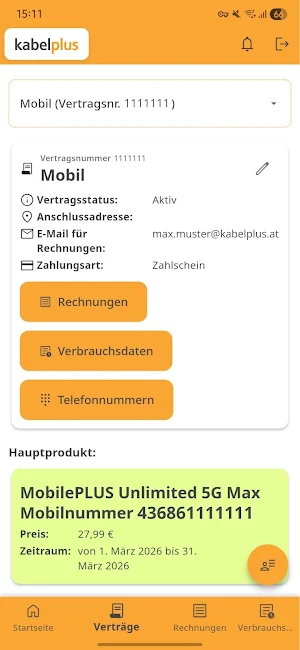 mein.kabelplus Screenshot 2