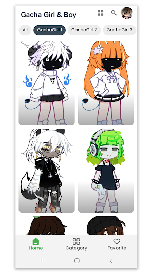 Gacha Girl And Boy Wallpaper Screenshot 1