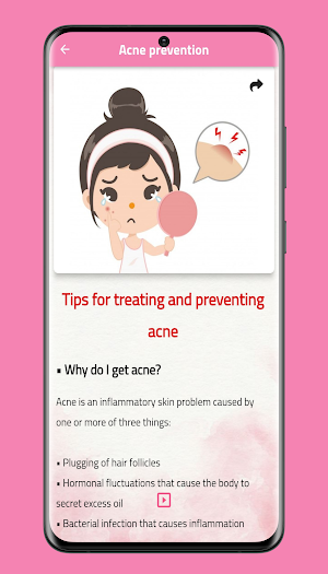 Skin care - Acne treatment Screenshot 1