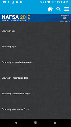 NAFSA Conferences Screenshot 2