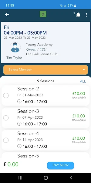 Lea Park Tennis Club Screenshot 3