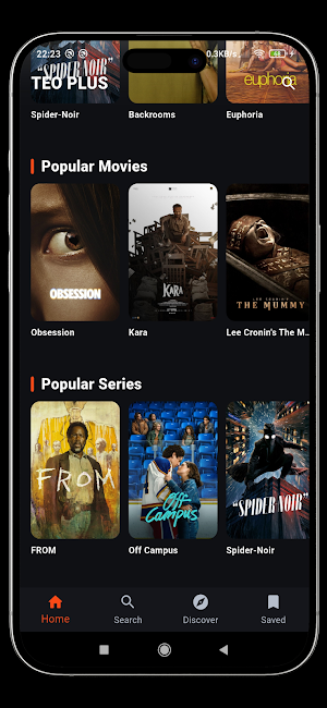 TEO PLUS : Movies & Tv Shows Screenshot 1